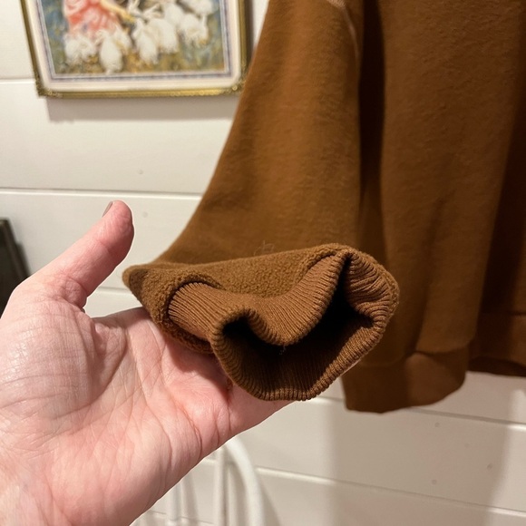 GIRL CRUSH Brown Double Fleece Crewneck size M - Picture 6 of 8